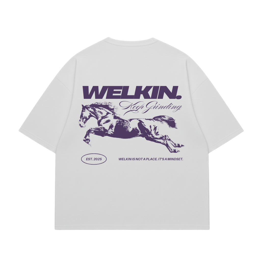 RELENTESS HORSE TEE - WHITE