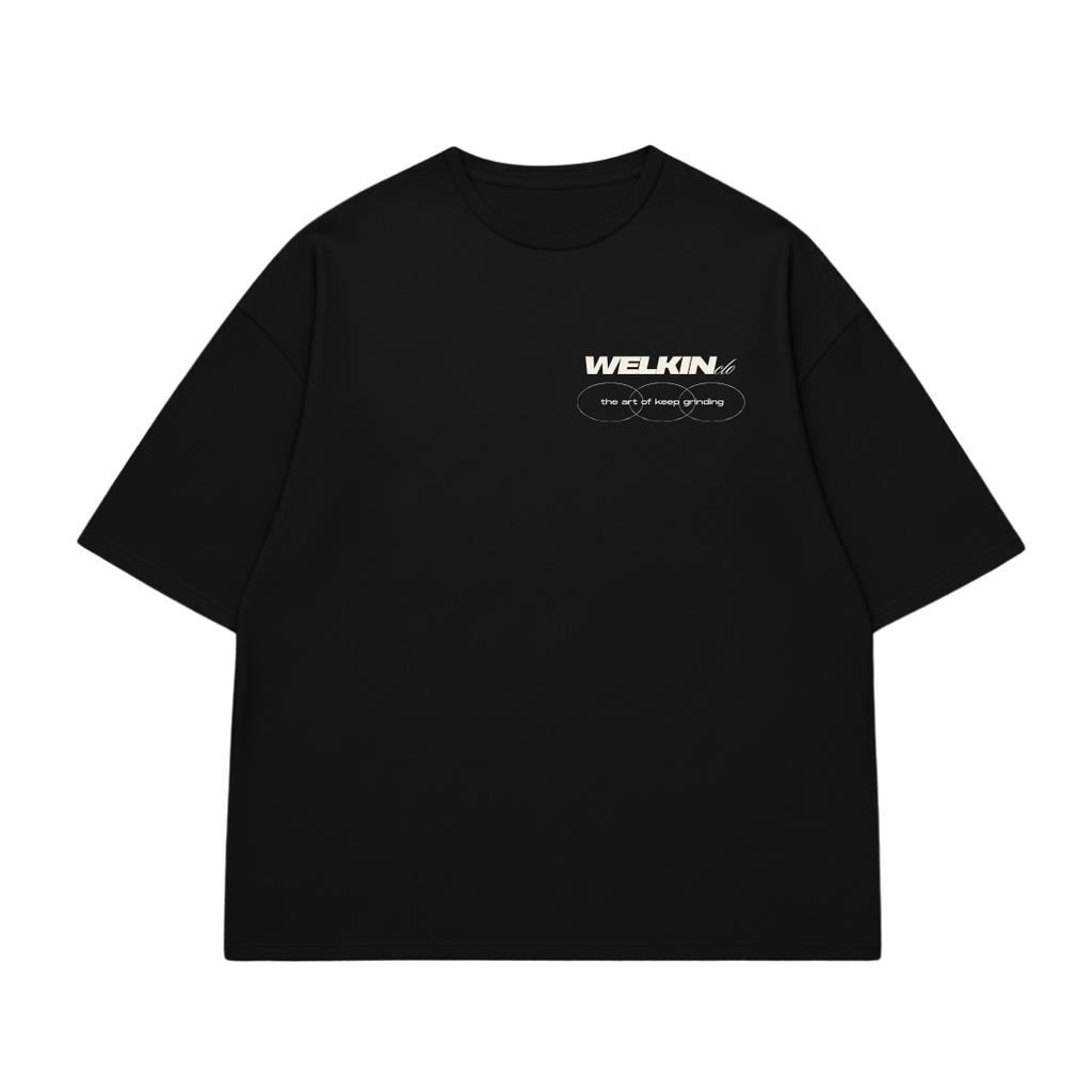 BORN TO RUN BOXY TEE - BLACK