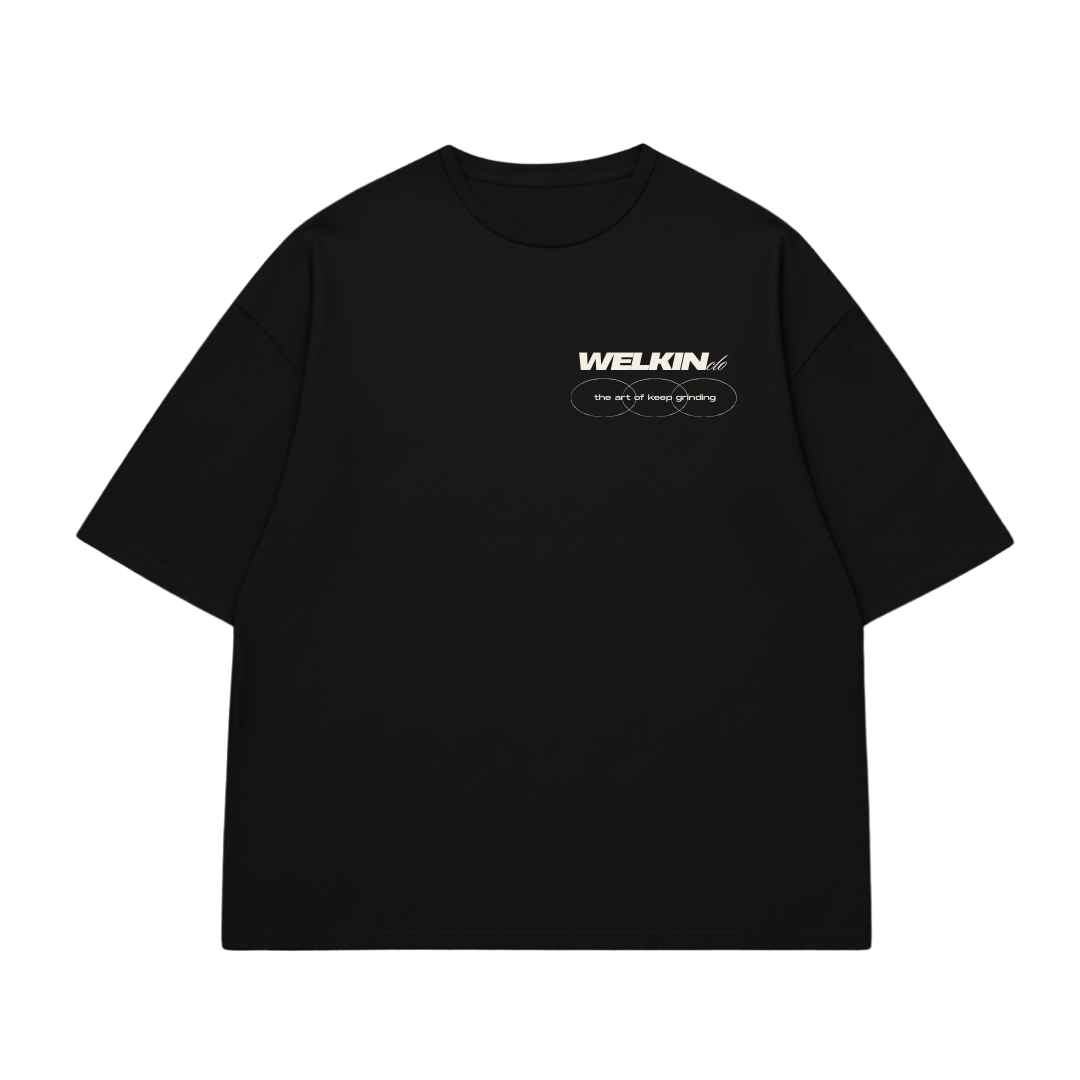 BORN TO RUN BOXY TEE - BLACK