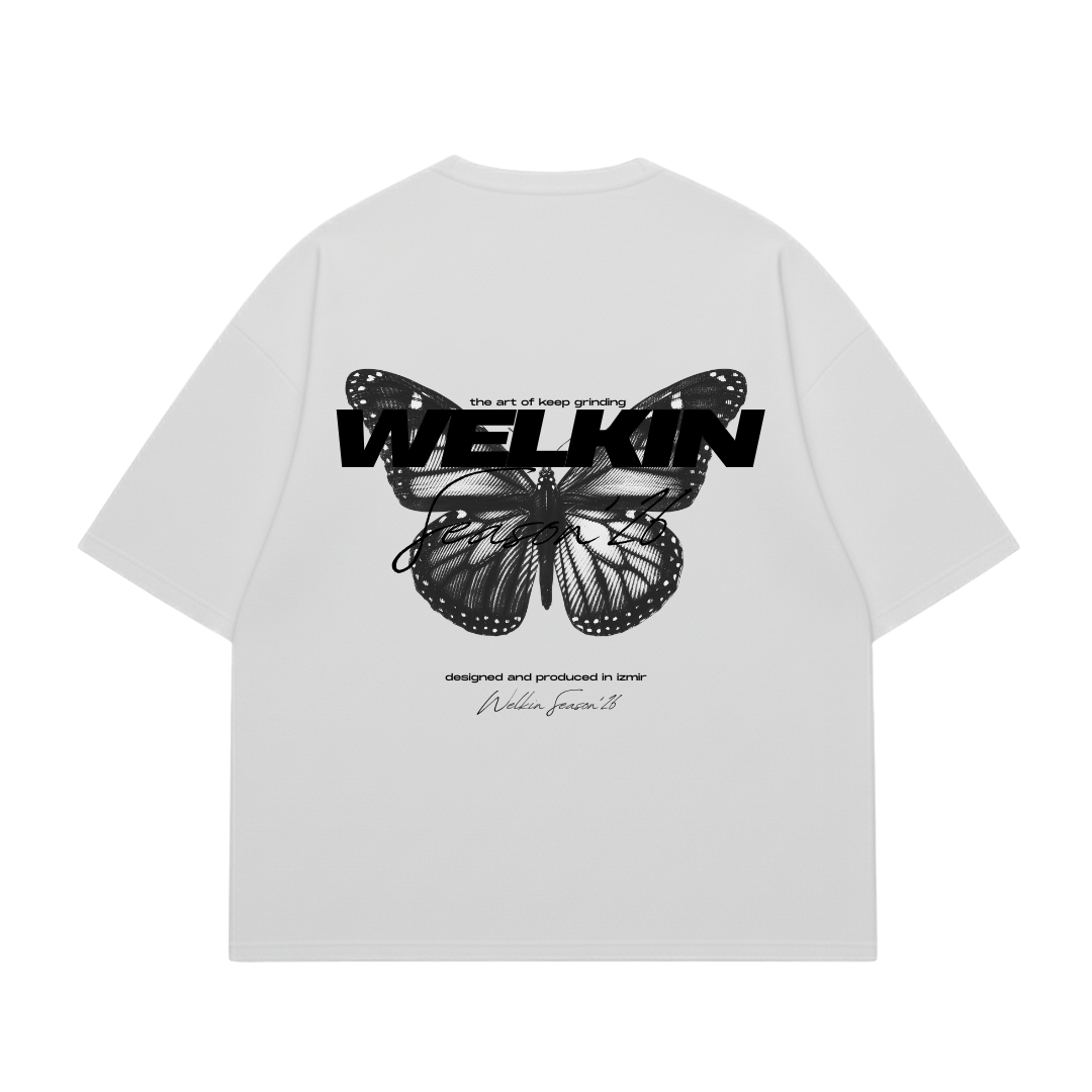 FLUTTER BOXY TEE - WHITE
