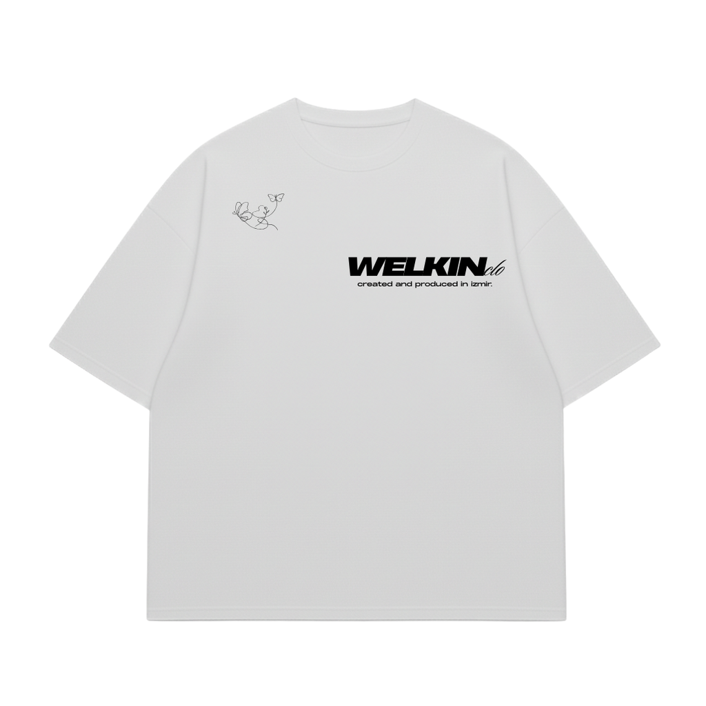 FLUTTER BOXY TEE - WHITE