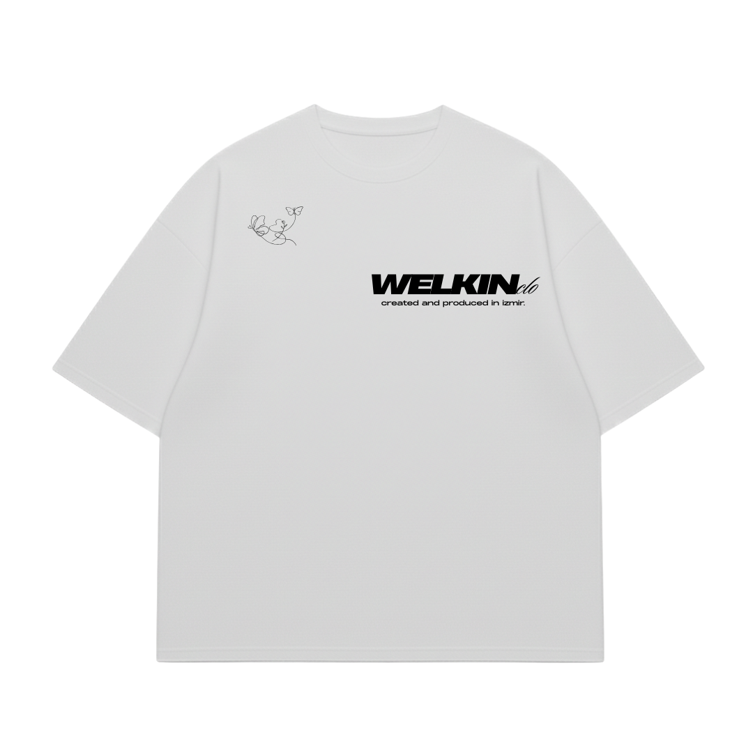 FLUTTER BOXY TEE - WHITE