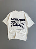 RELENTESS HORSE TEE - WHITE
