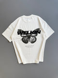 FLUTTER BOXY TEE - WHITE