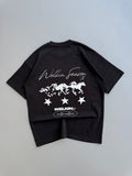 BORN TO RUN BOXY TEE - BLACK